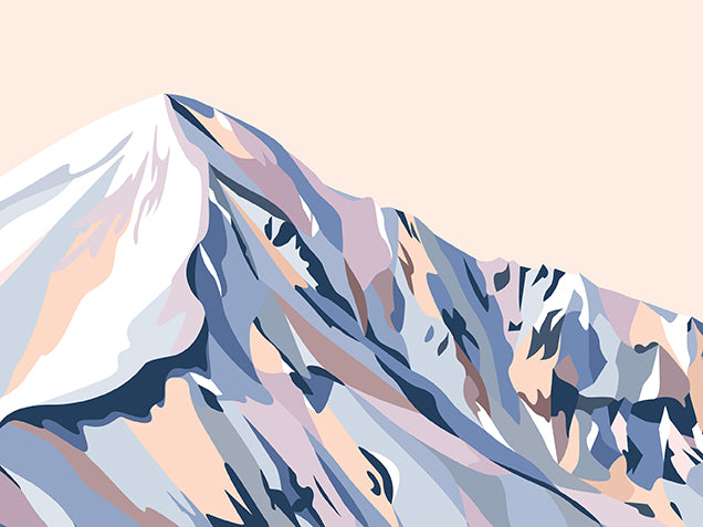 LONE PEAK, BIG SKY, MONTANA Modern Mountain Art Print