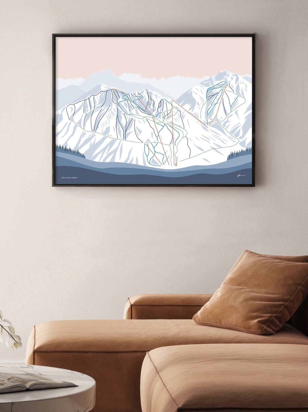 lake louise mountain art