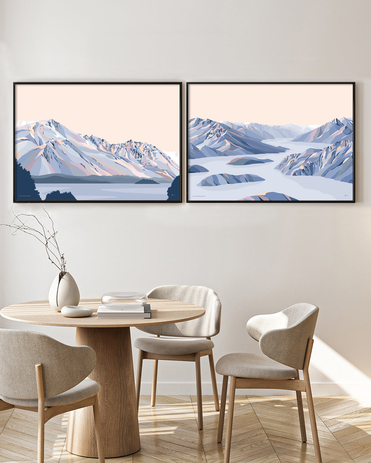 Roy's Peak Hike, Lake Wānaka, New Zealand Modern Mountain Art Print (no white border)