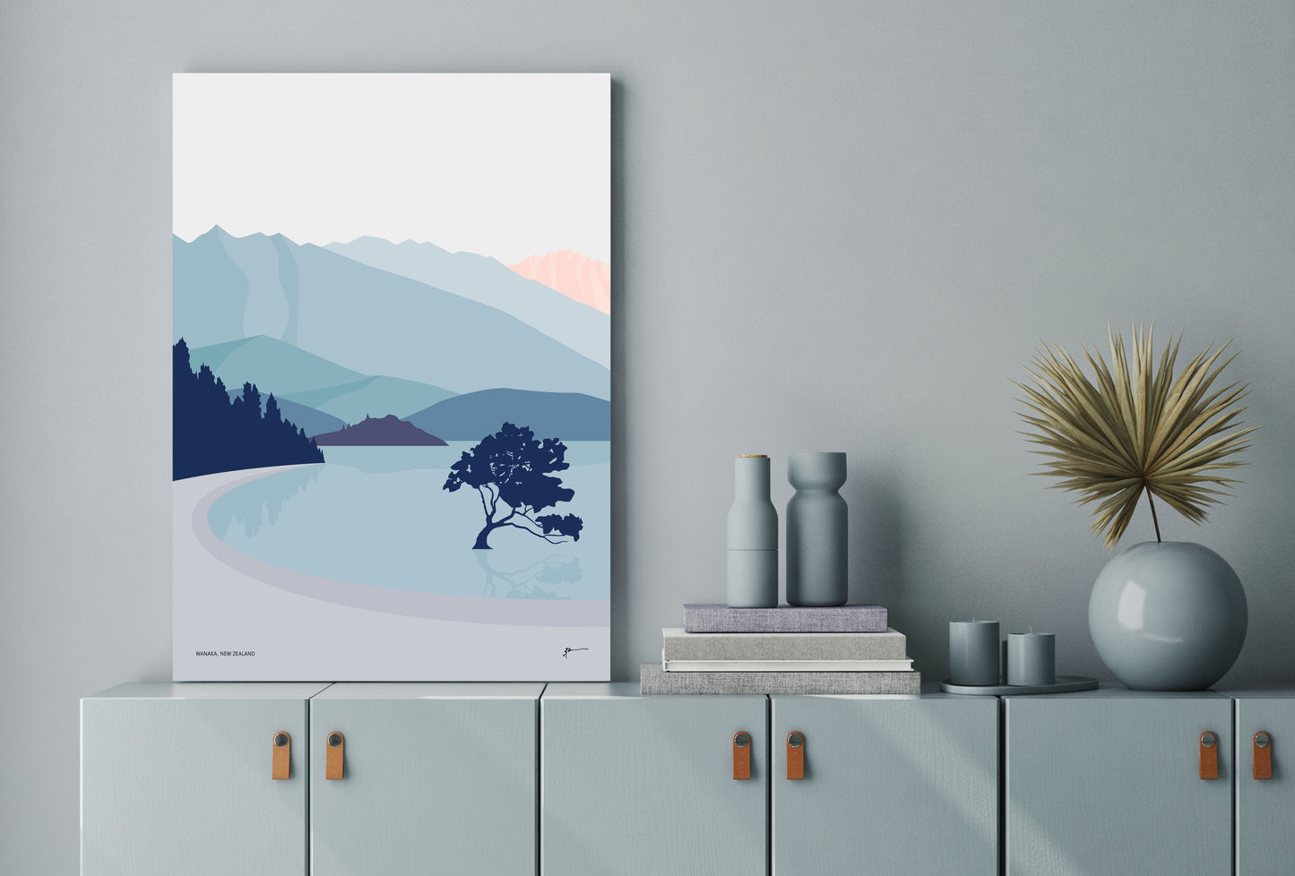 WHOLESALE That Wanaka Tree New Zealand Vertical (blue palette)