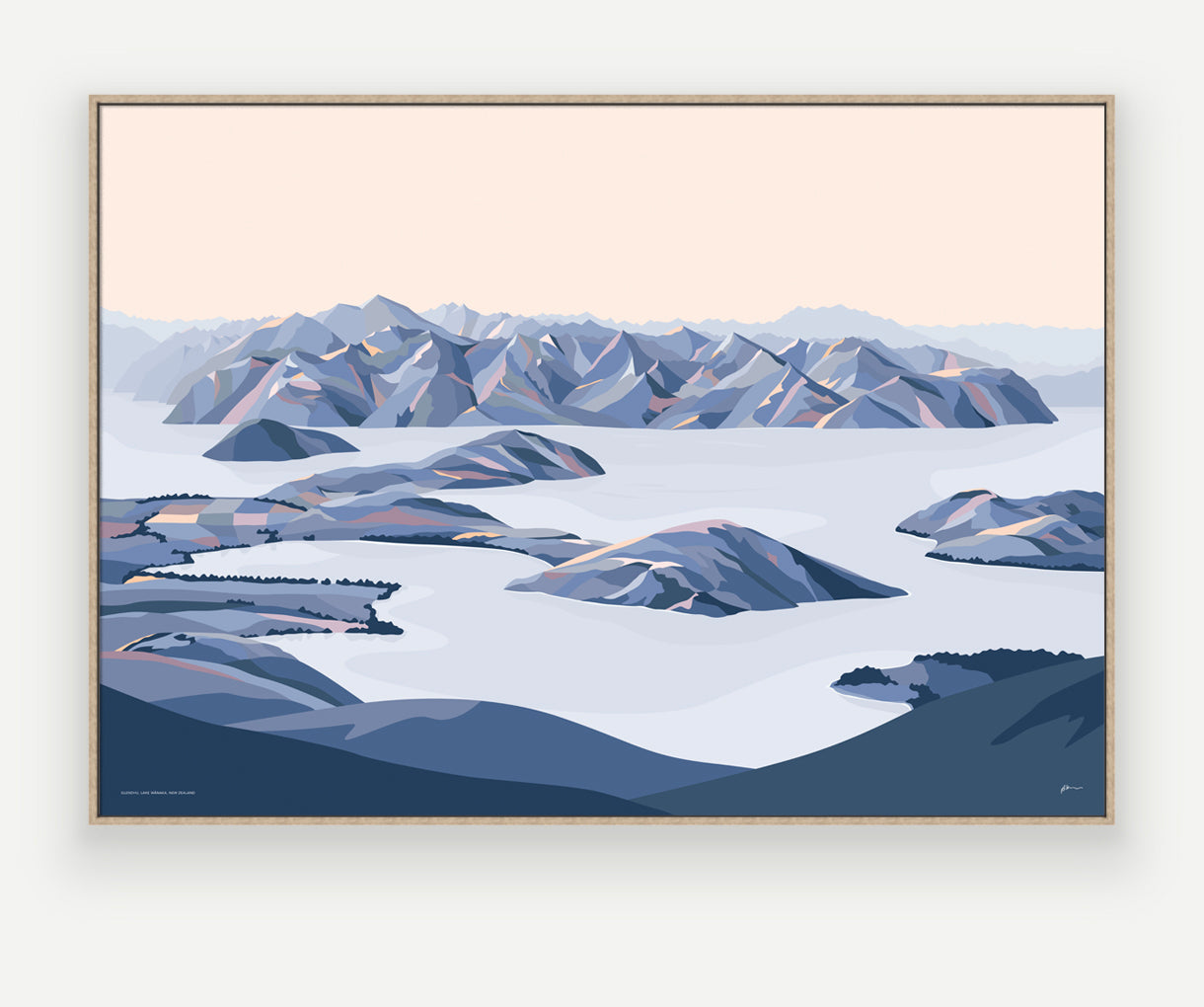 GLENDHU, LAKE WANAKA, NEW ZEALAND Art Print