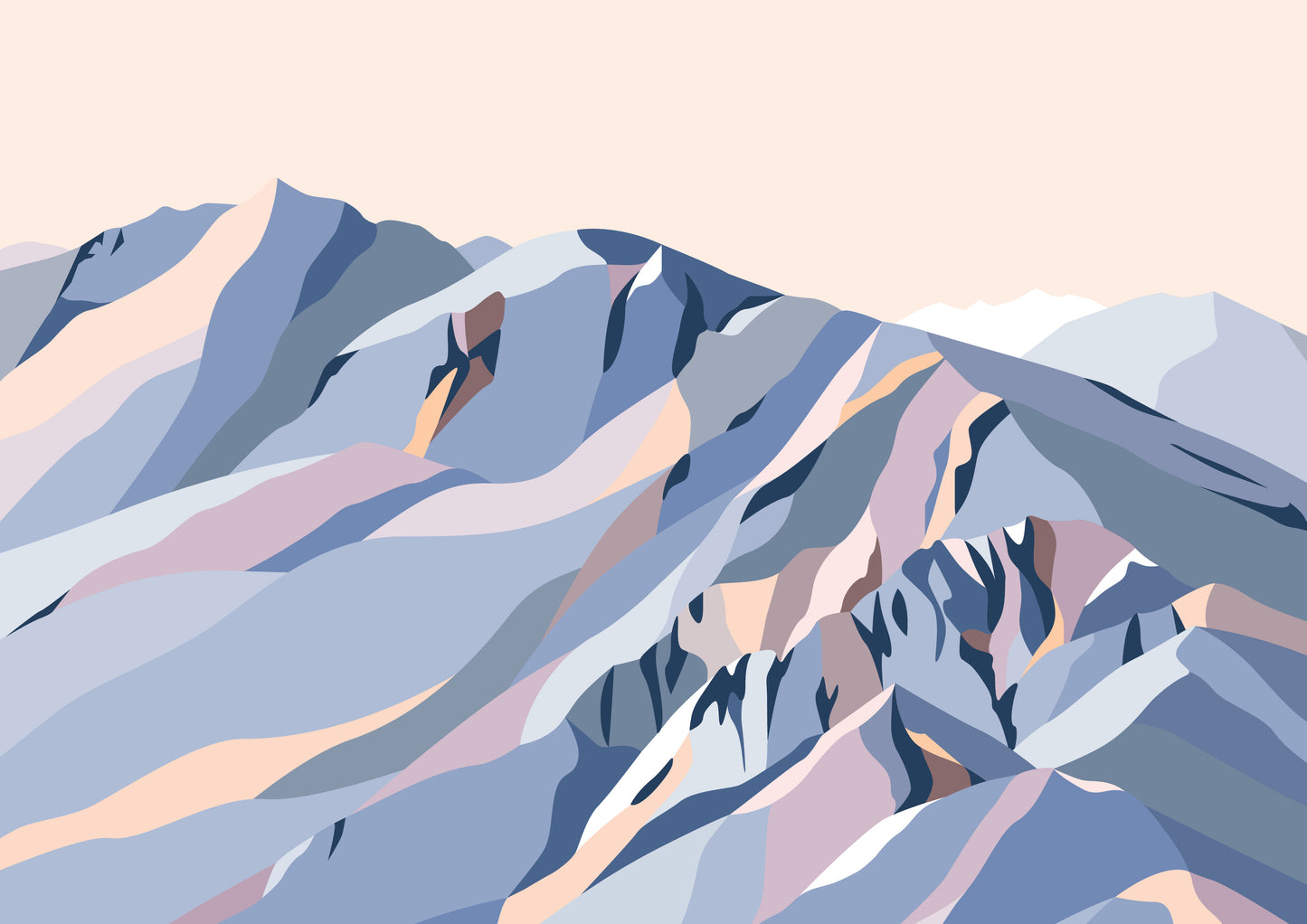 Roy's Peak View, Lake Wānaka, New Zealand Modern Mountain Art Print