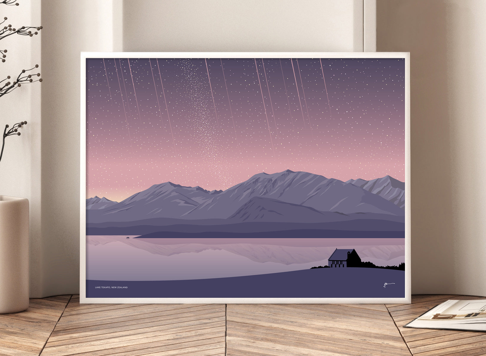 LAKE TEKAPO NIGHT SKY ART PRINT