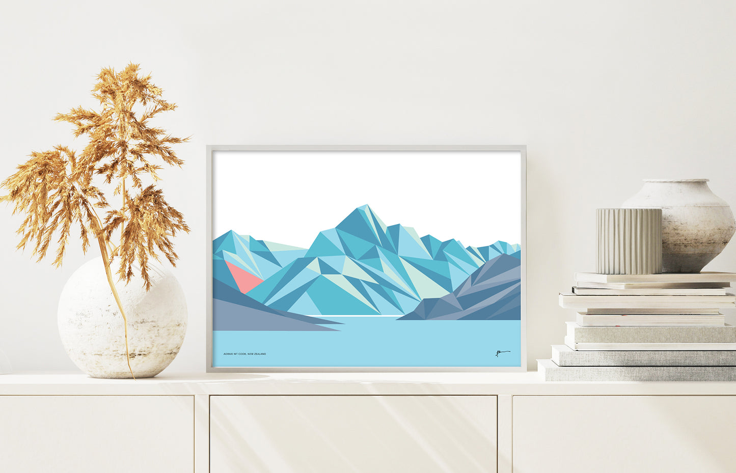 aoraki mt cook art print bridget hall