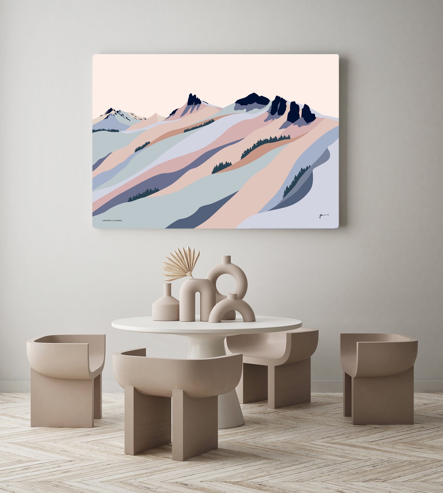 kirkwood mountain art poster
