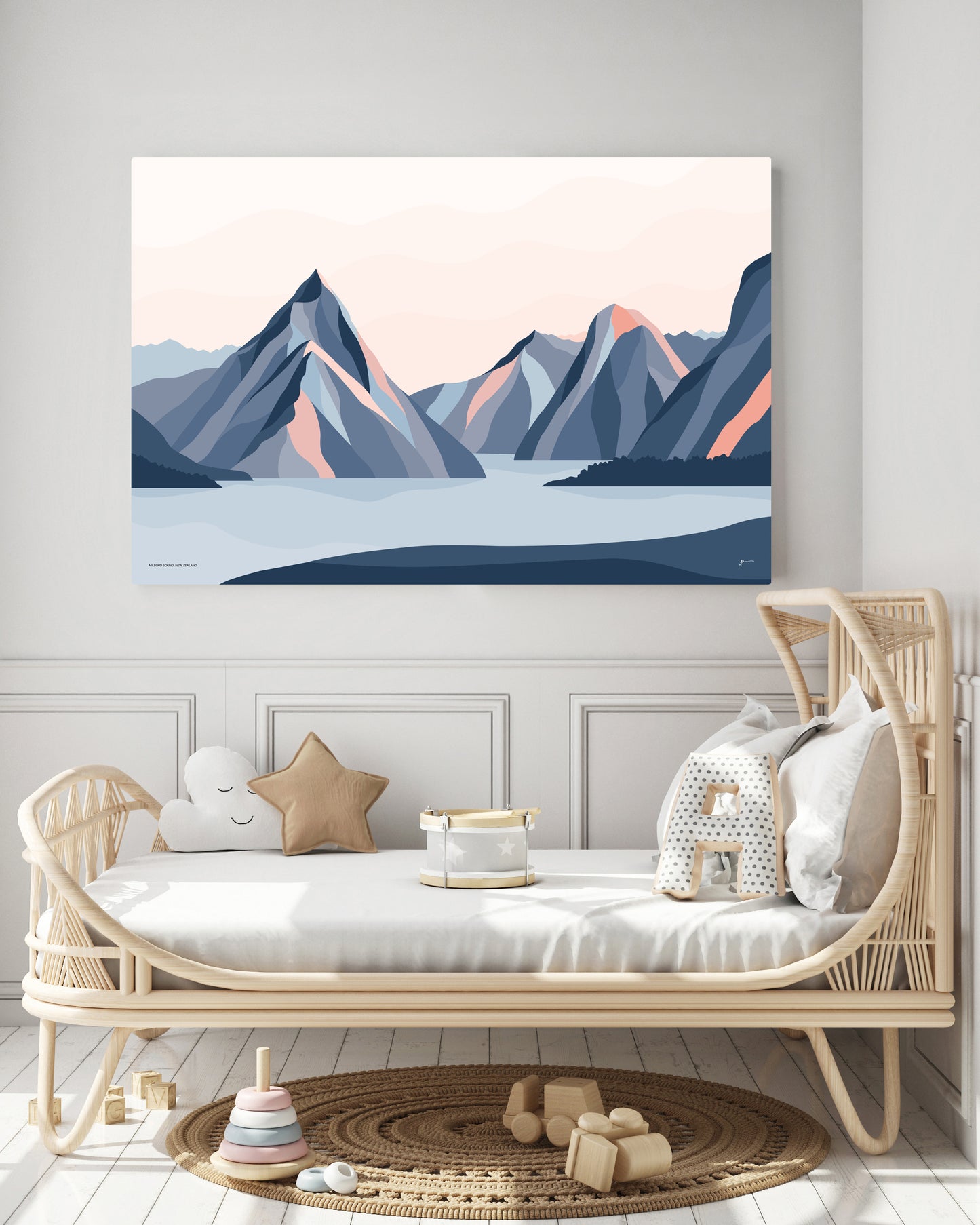 milford sound art poster