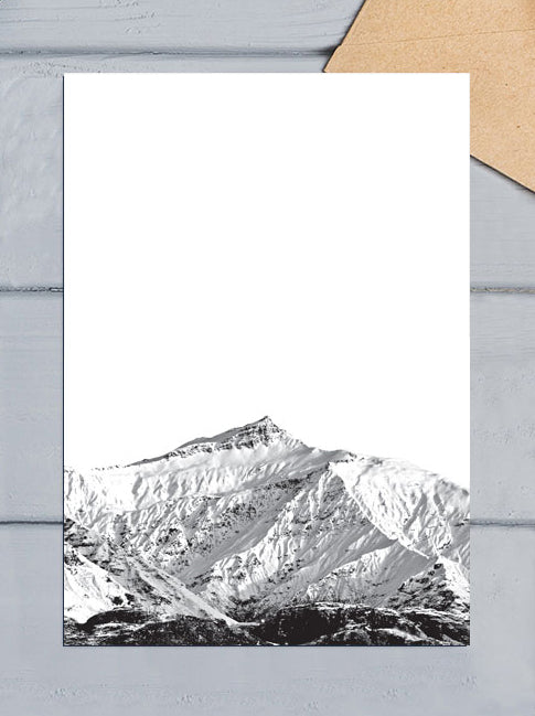black peak image greeting card