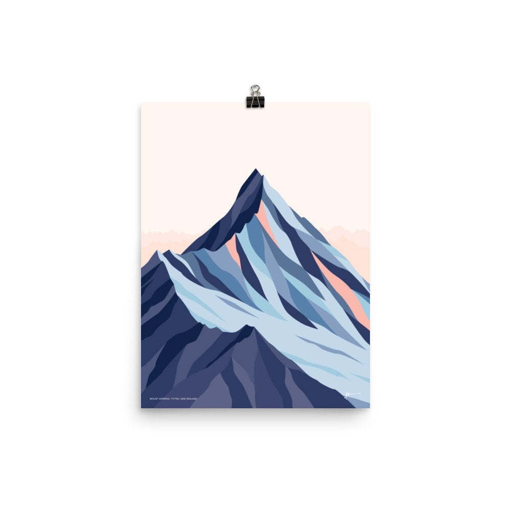mt aspiring new zealand art print