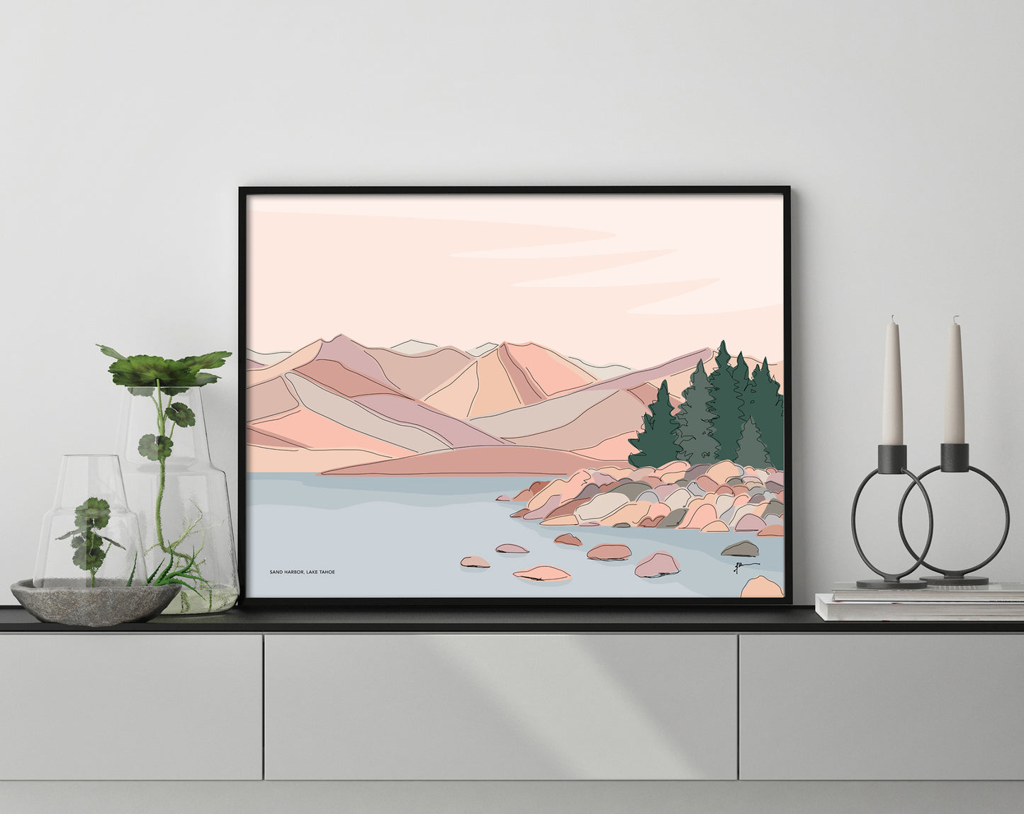 lake tahoe art print