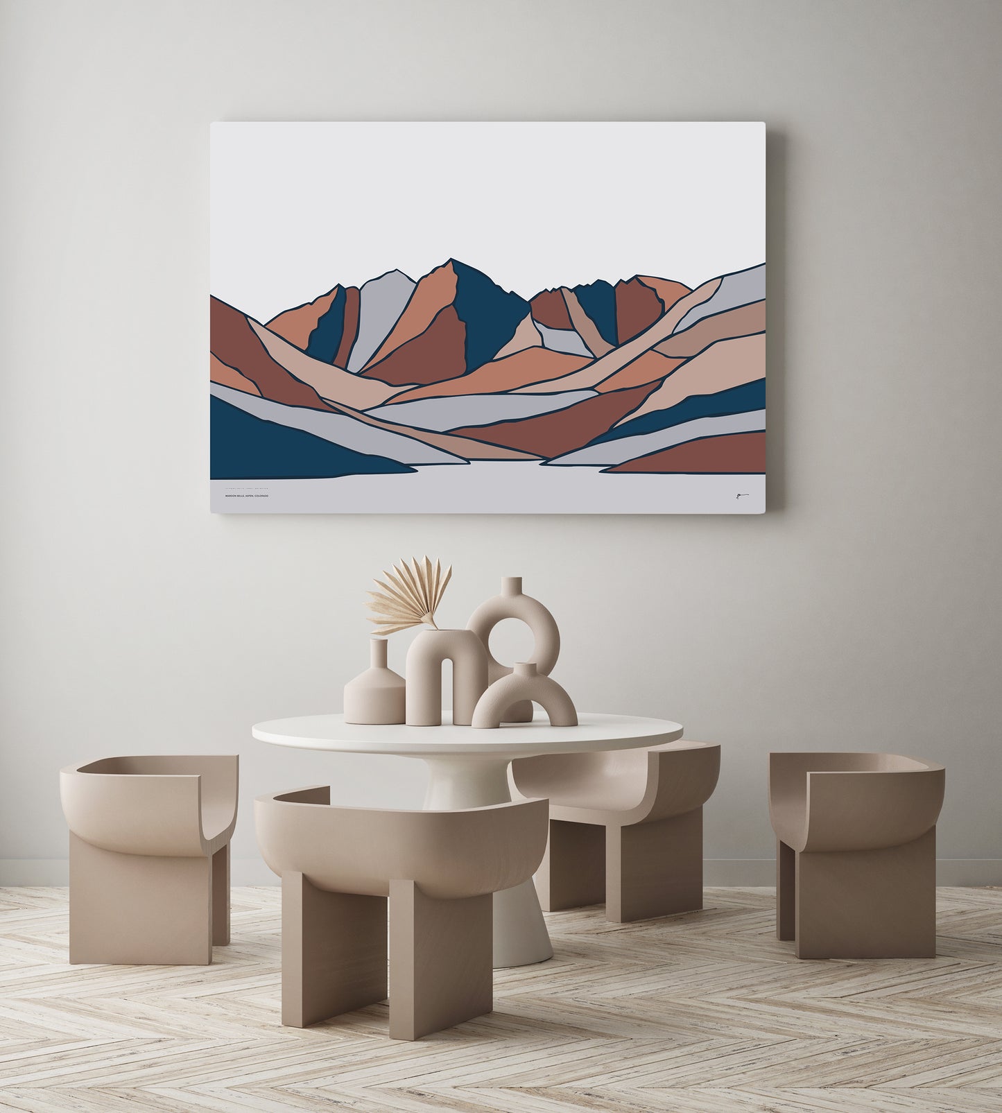 maroon bells art print