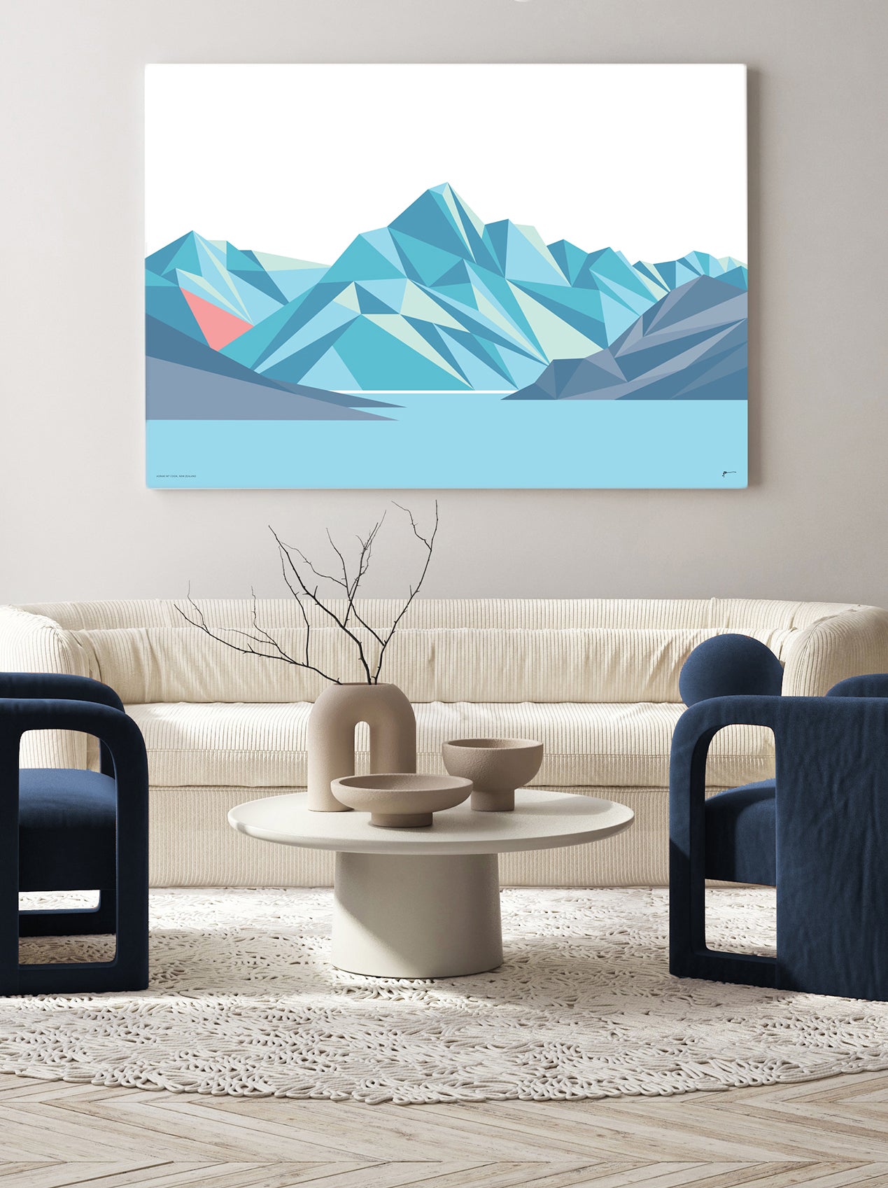 mt cook NZ art print by bridget hall
