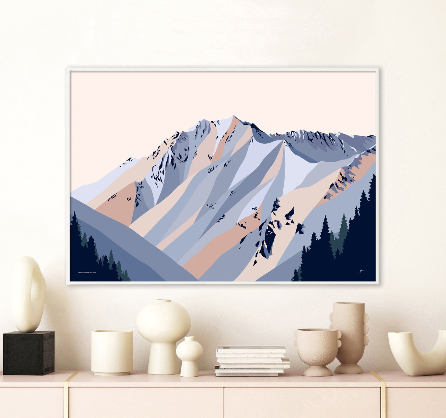 modern utah mountain art