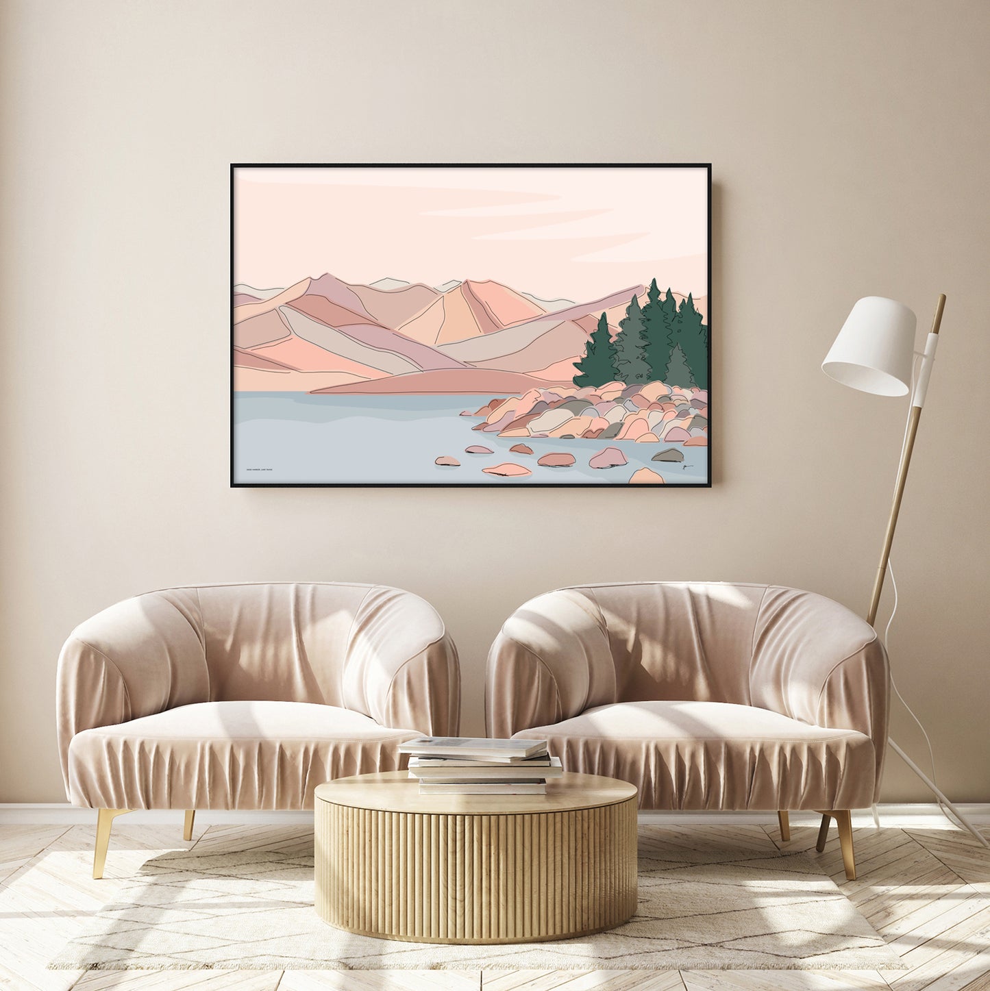 modern california art print