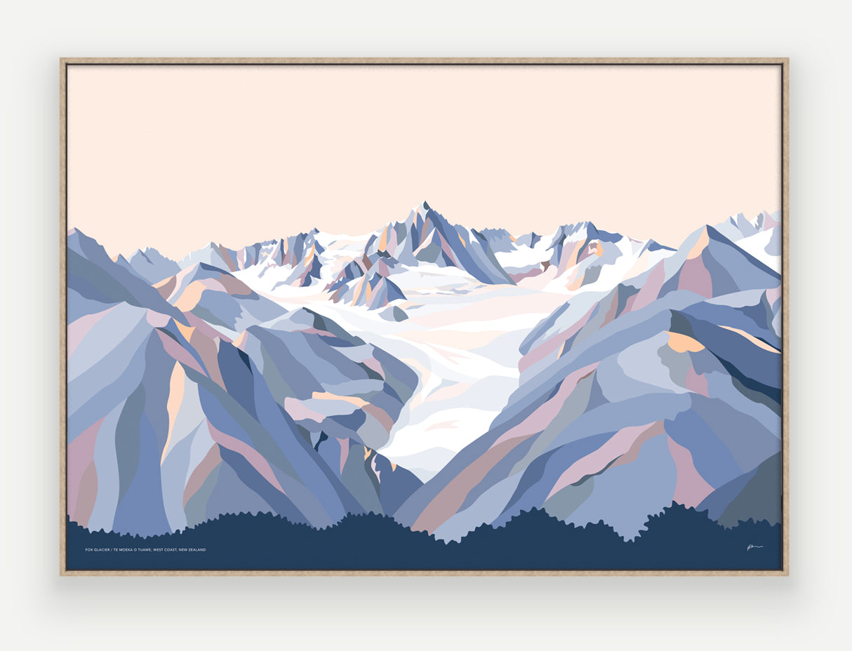 WHOLESALE Fox Glacier, West Coast, New Zealand Art Print