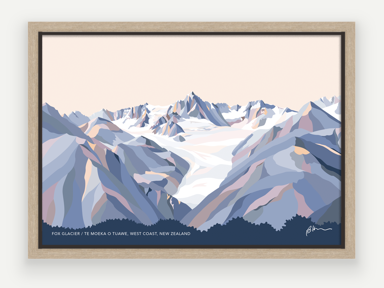 WHOLESALE Fox Glacier, West Coast, New Zealand Art Print