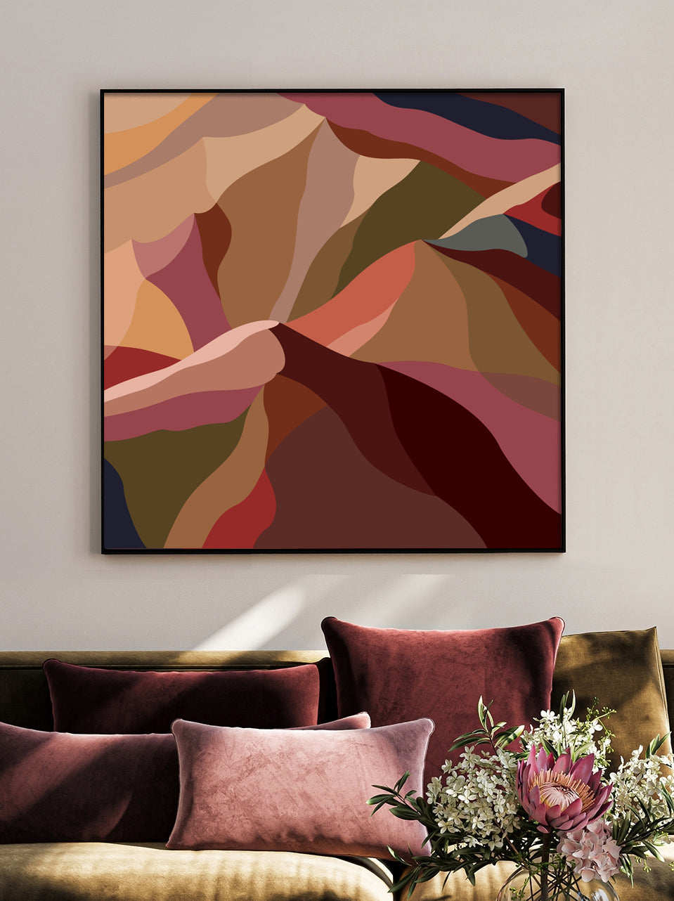 modern abstract canvas print nz