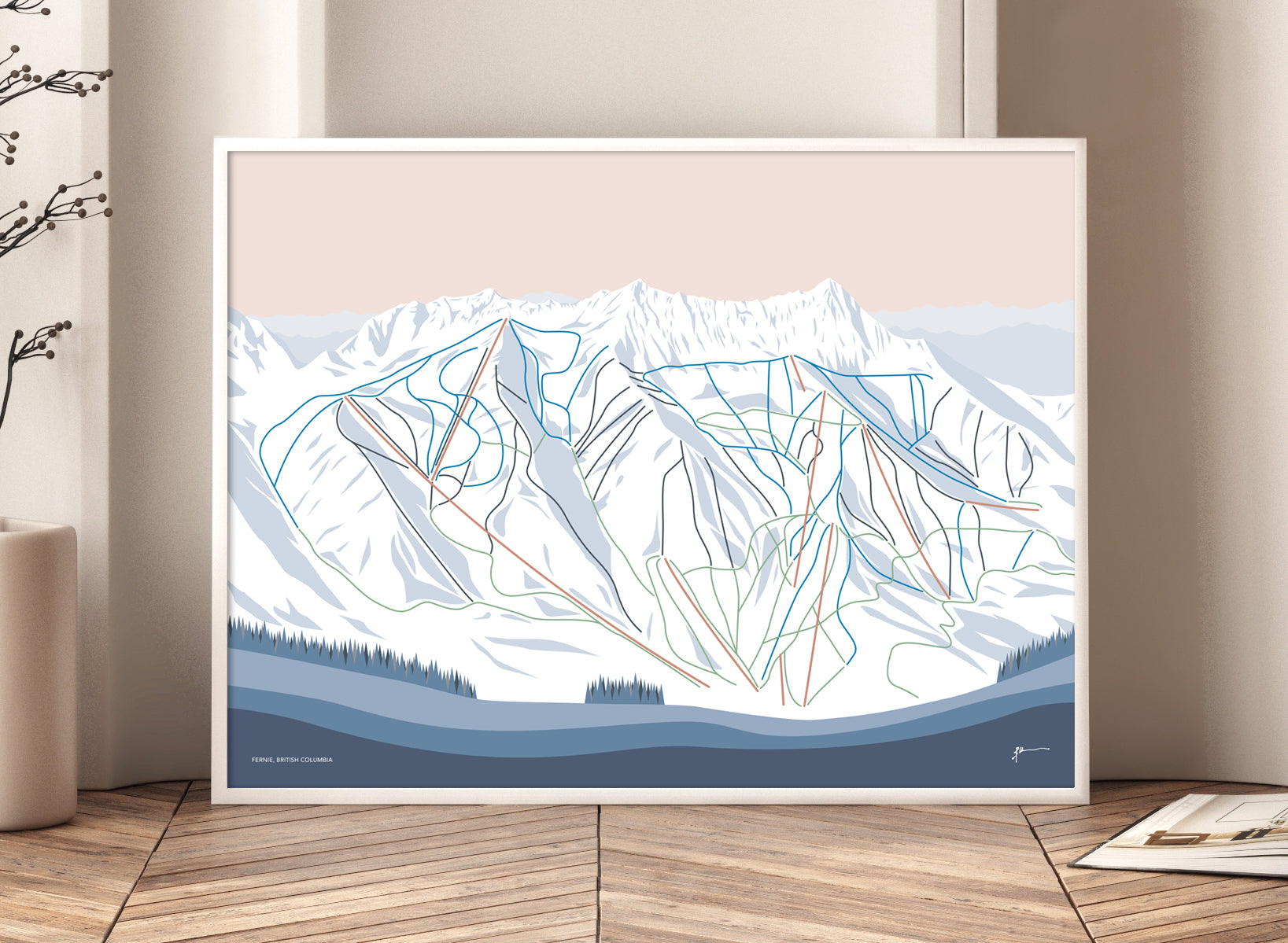 FERNIE BC ART PRINT