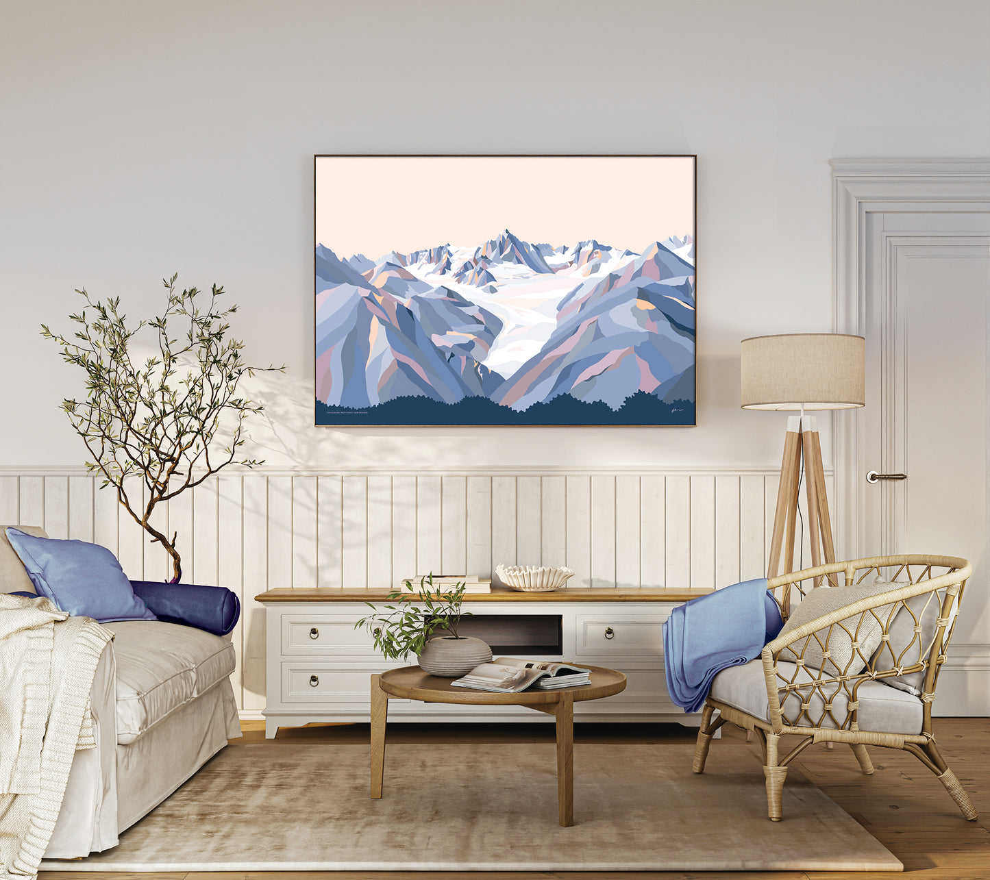 FOX GLACIER, West Coast, New Zealand Art Print