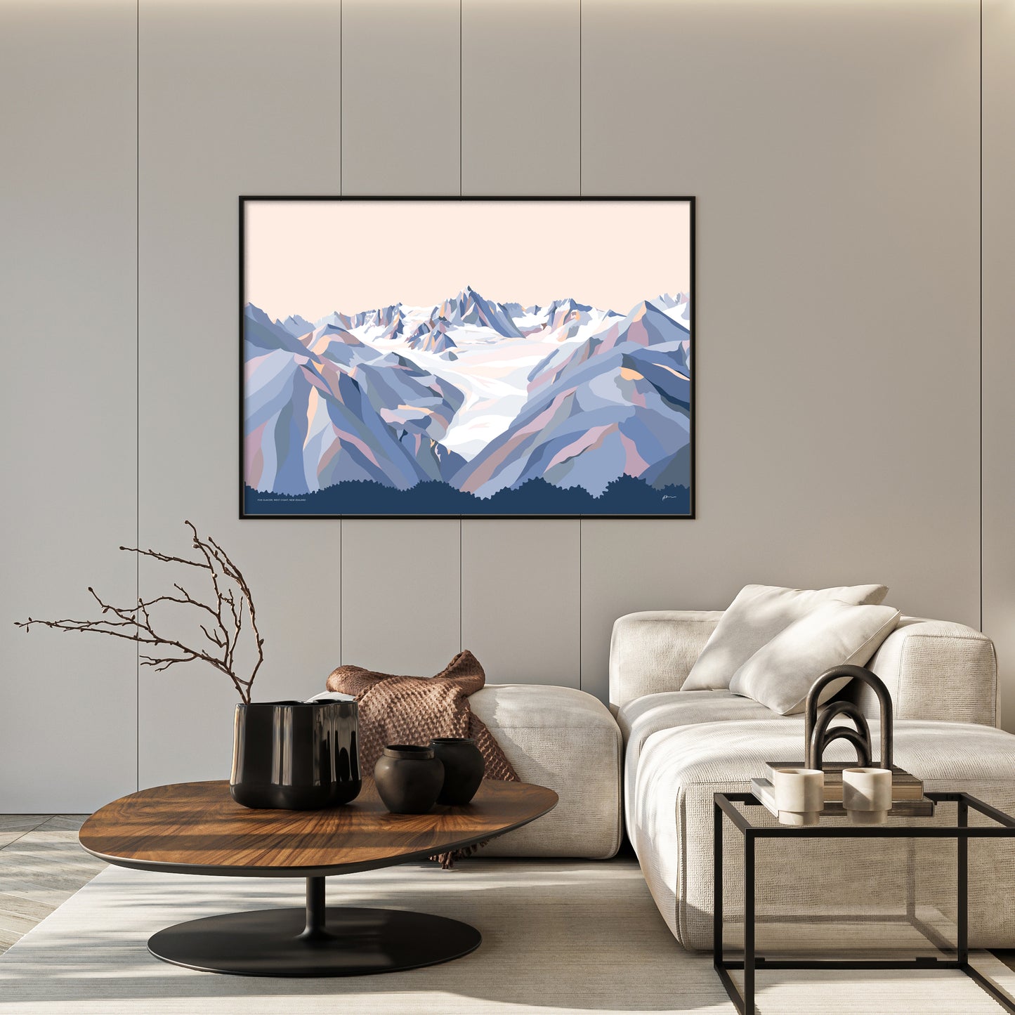 FOX GLACIER, West Coast, New Zealand Art Print