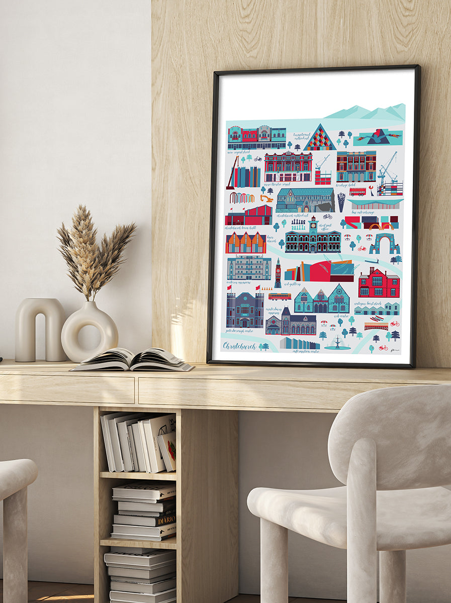 christchurch nz art print