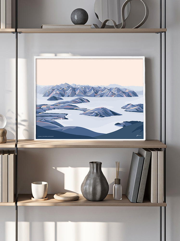 GLENDHU, LAKE WANAKA, NEW ZEALAND Art Print