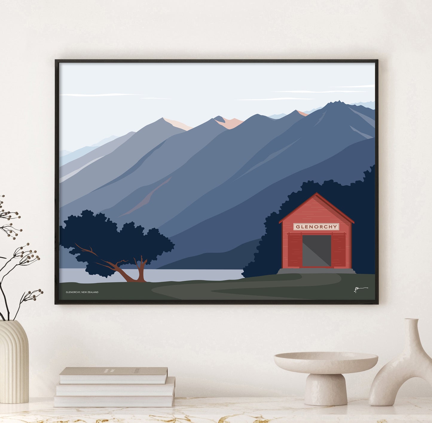 modern new zealand art print