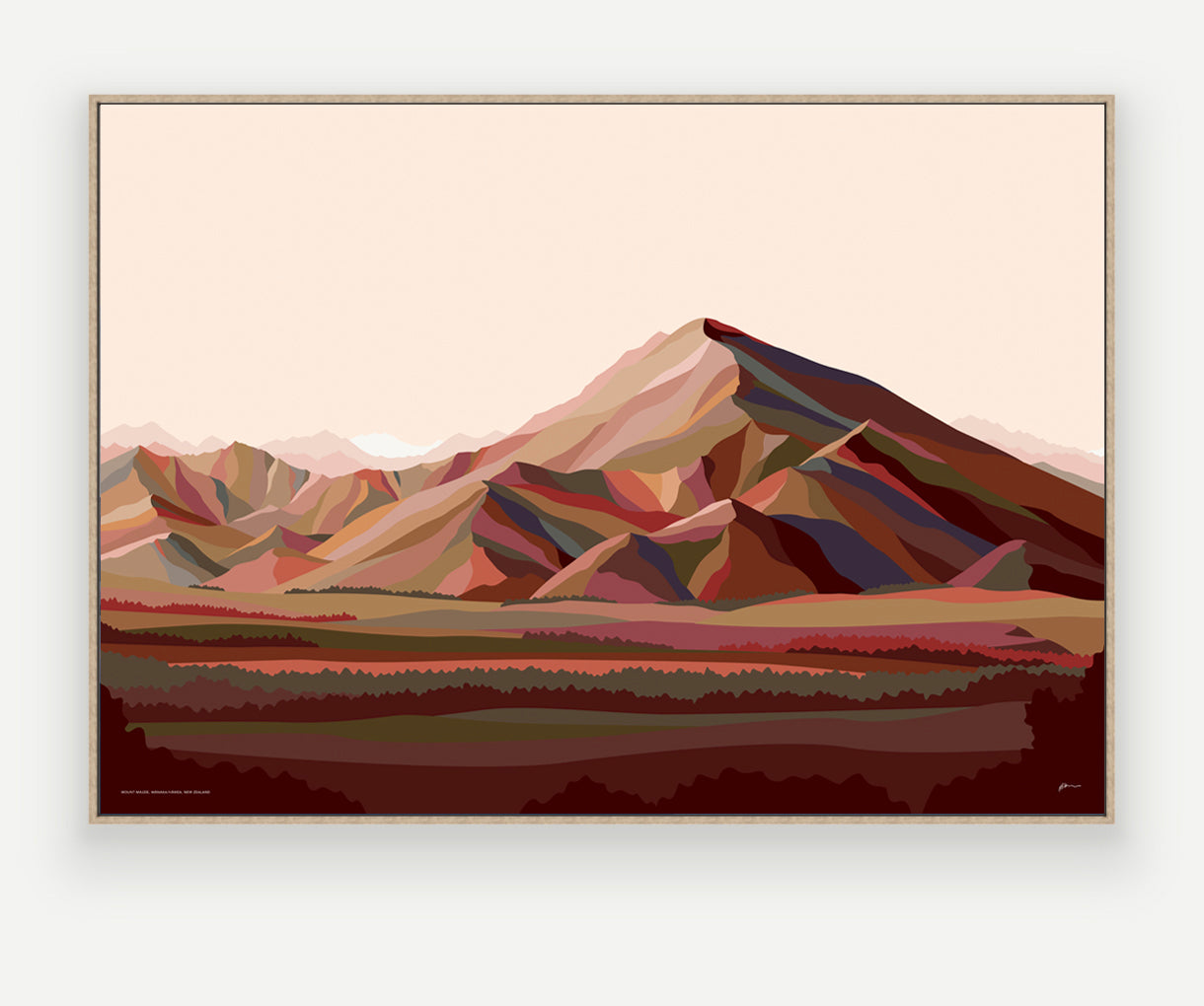WHOLESALE - Mt Maude Art Print (2 colourways)