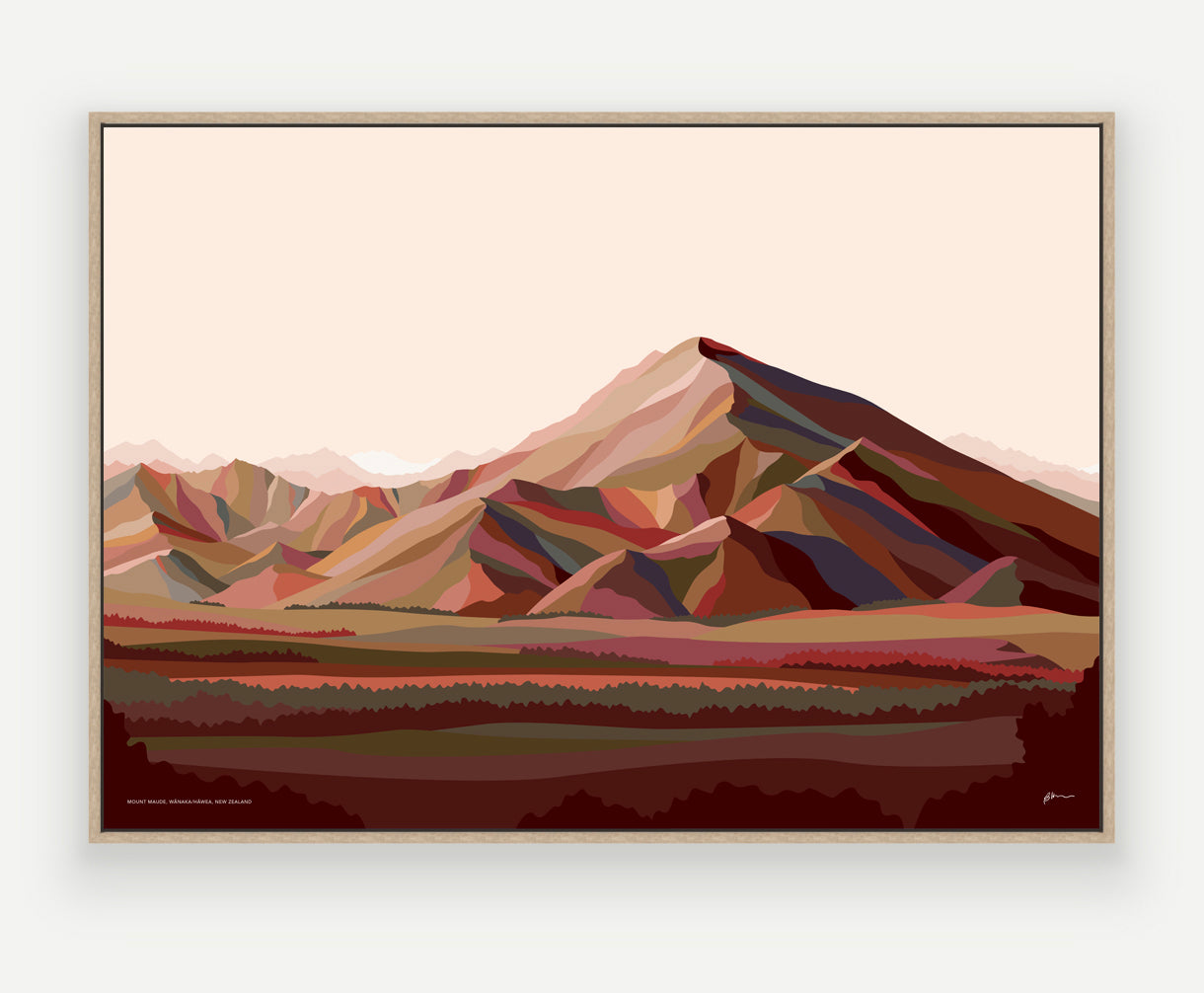WHOLESALE - Mt Maude Art Print (2 colourways)