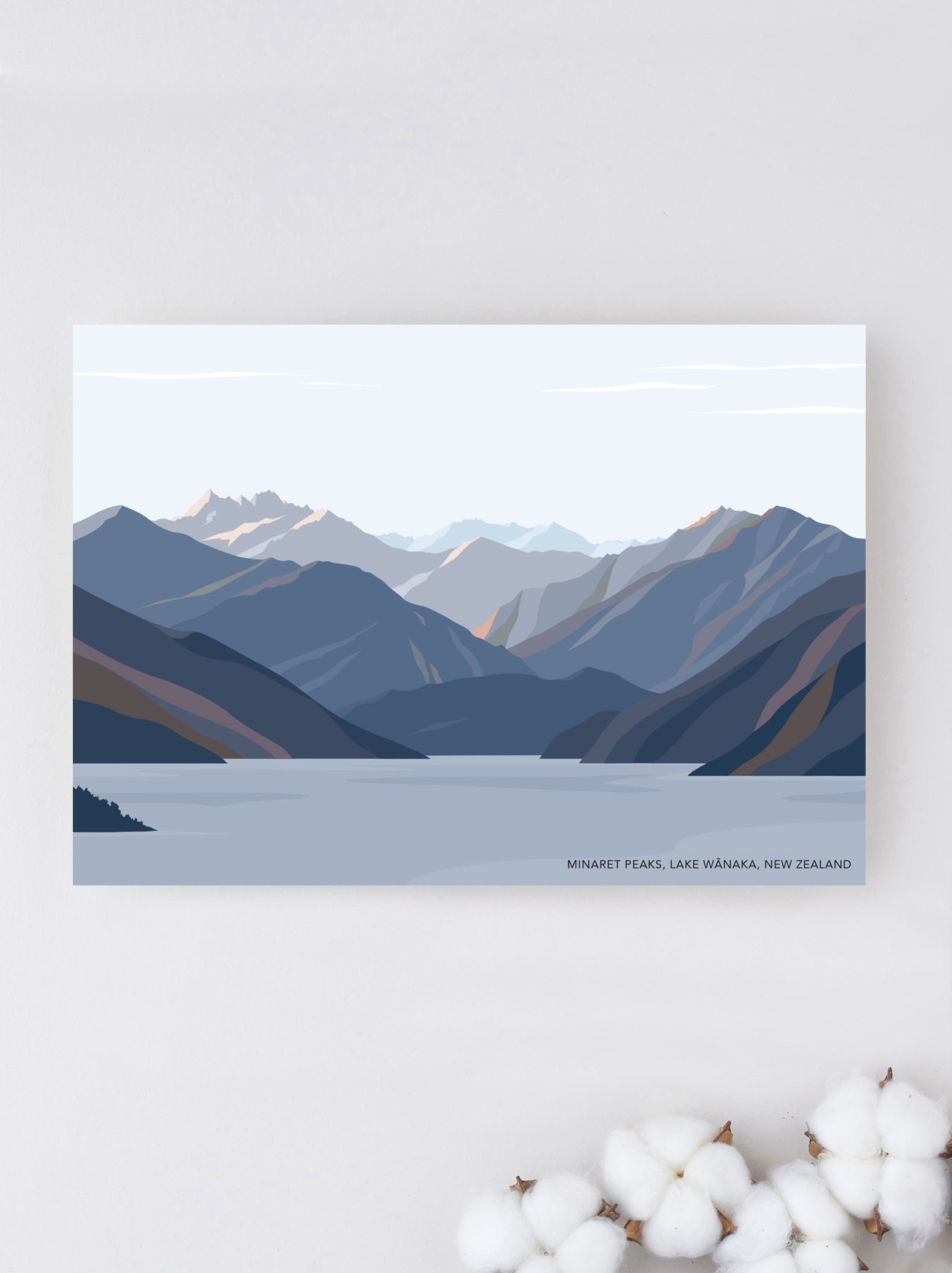 lake wanaka postcard