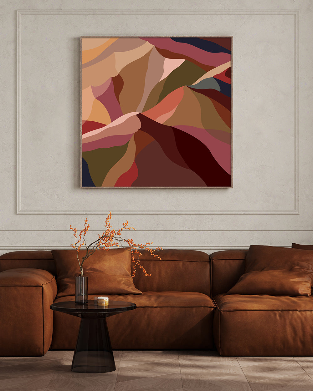 abstract mountain art