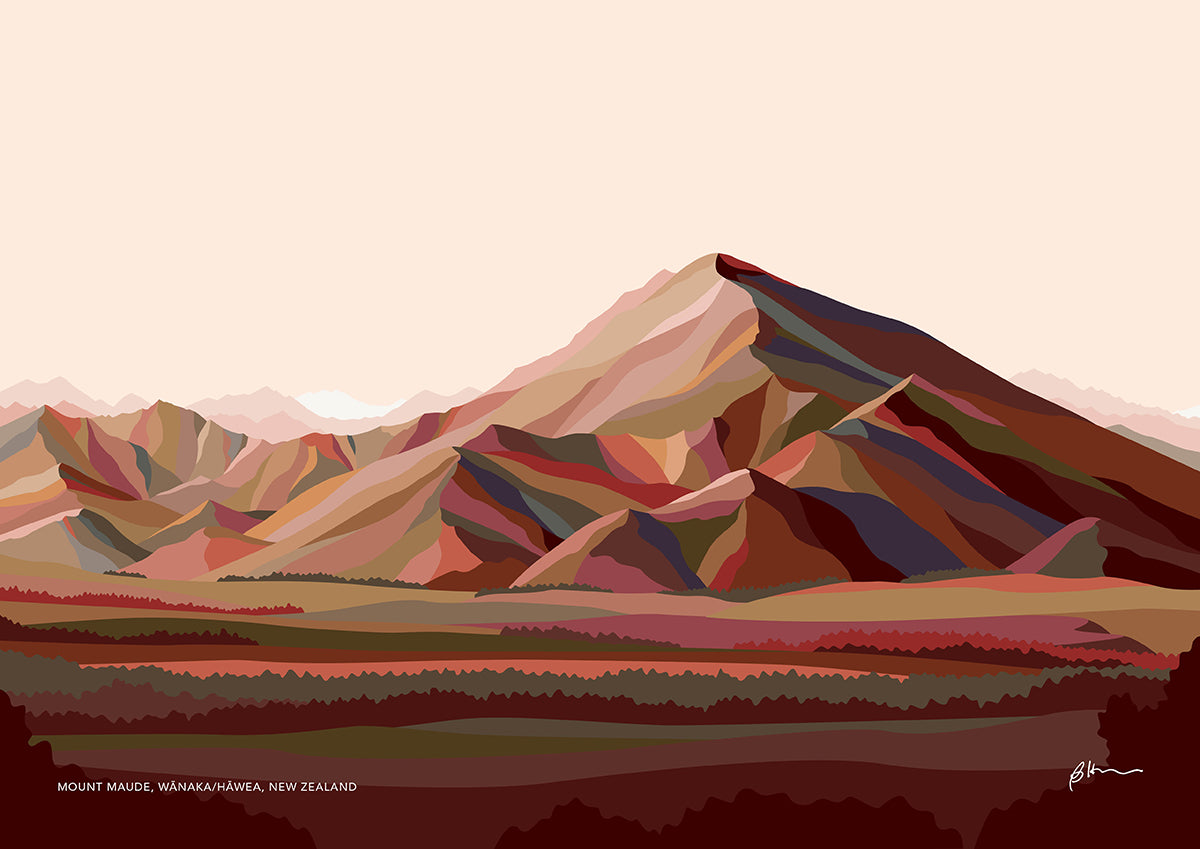 WHOLESALE - Mt Maude Art Print (2 colourways)
