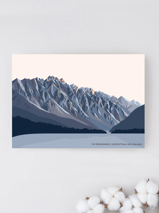 REmarkables mountains queenstown greeting card