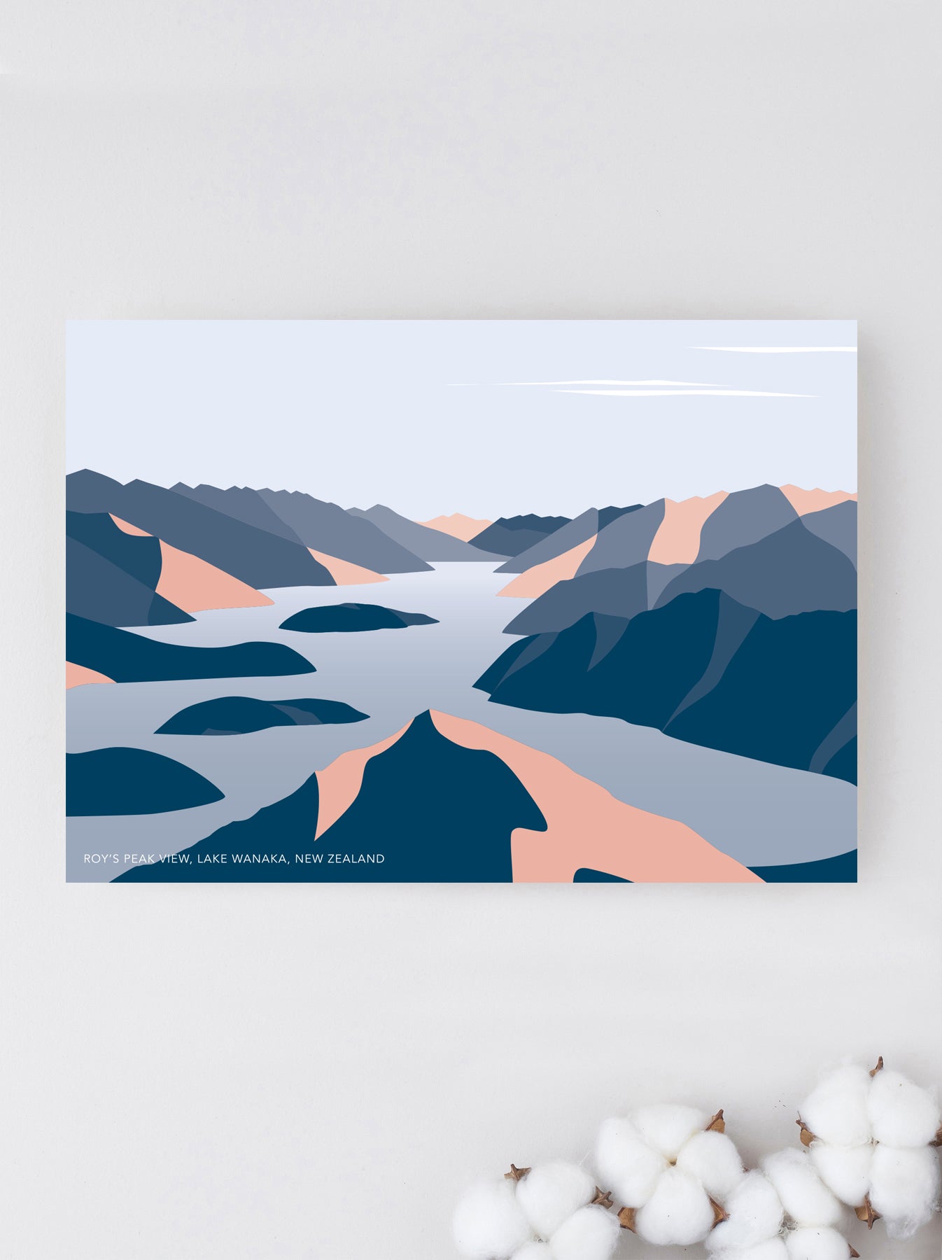 roys peak view greeting card