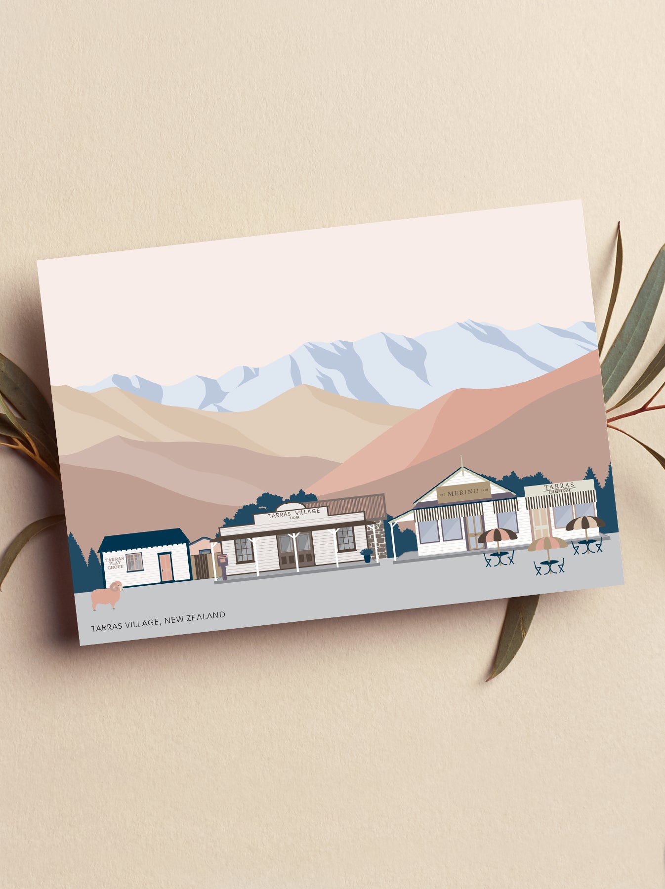 tarras village greeting card