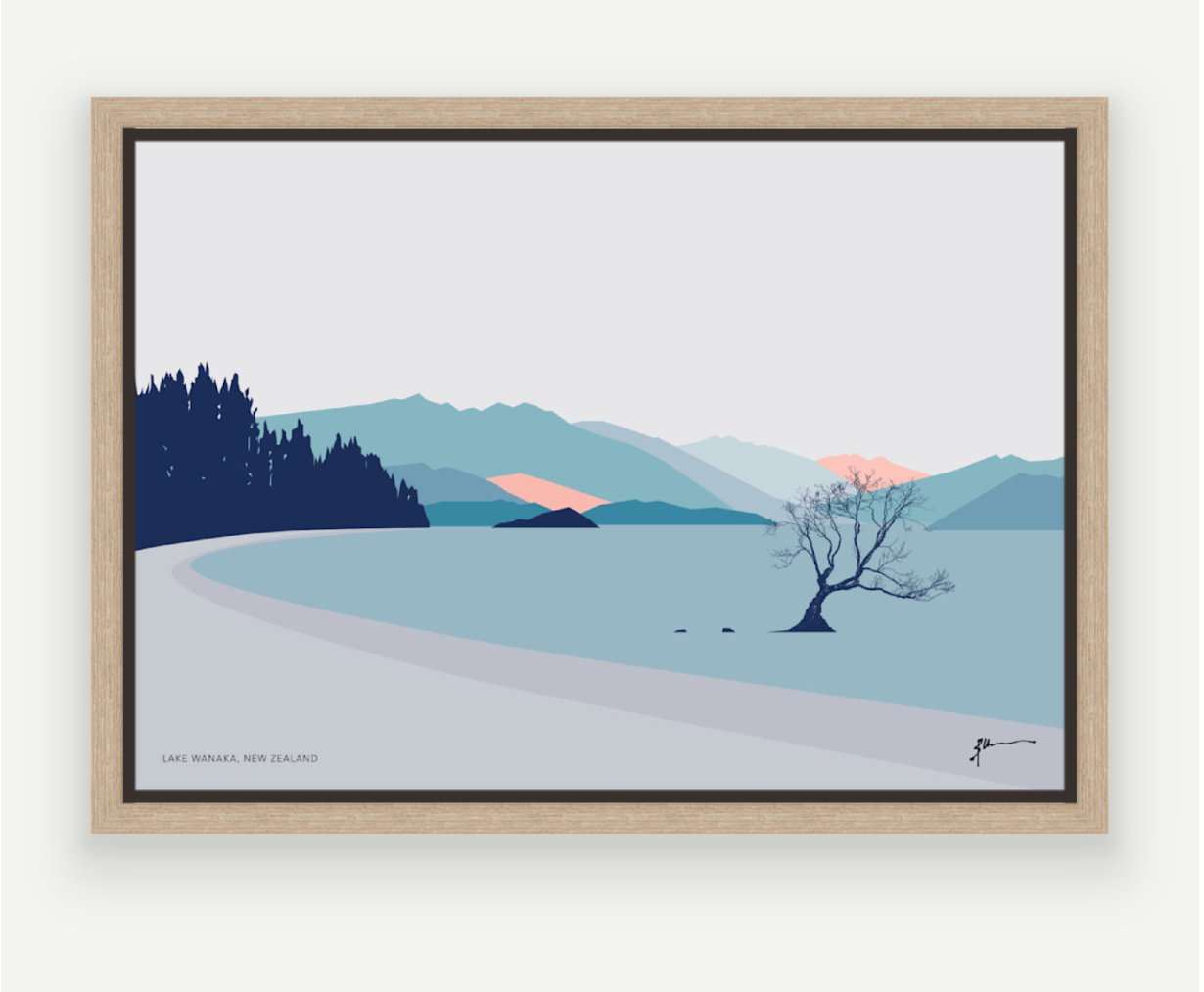 That Wanaka Tree New Zealand Art Print