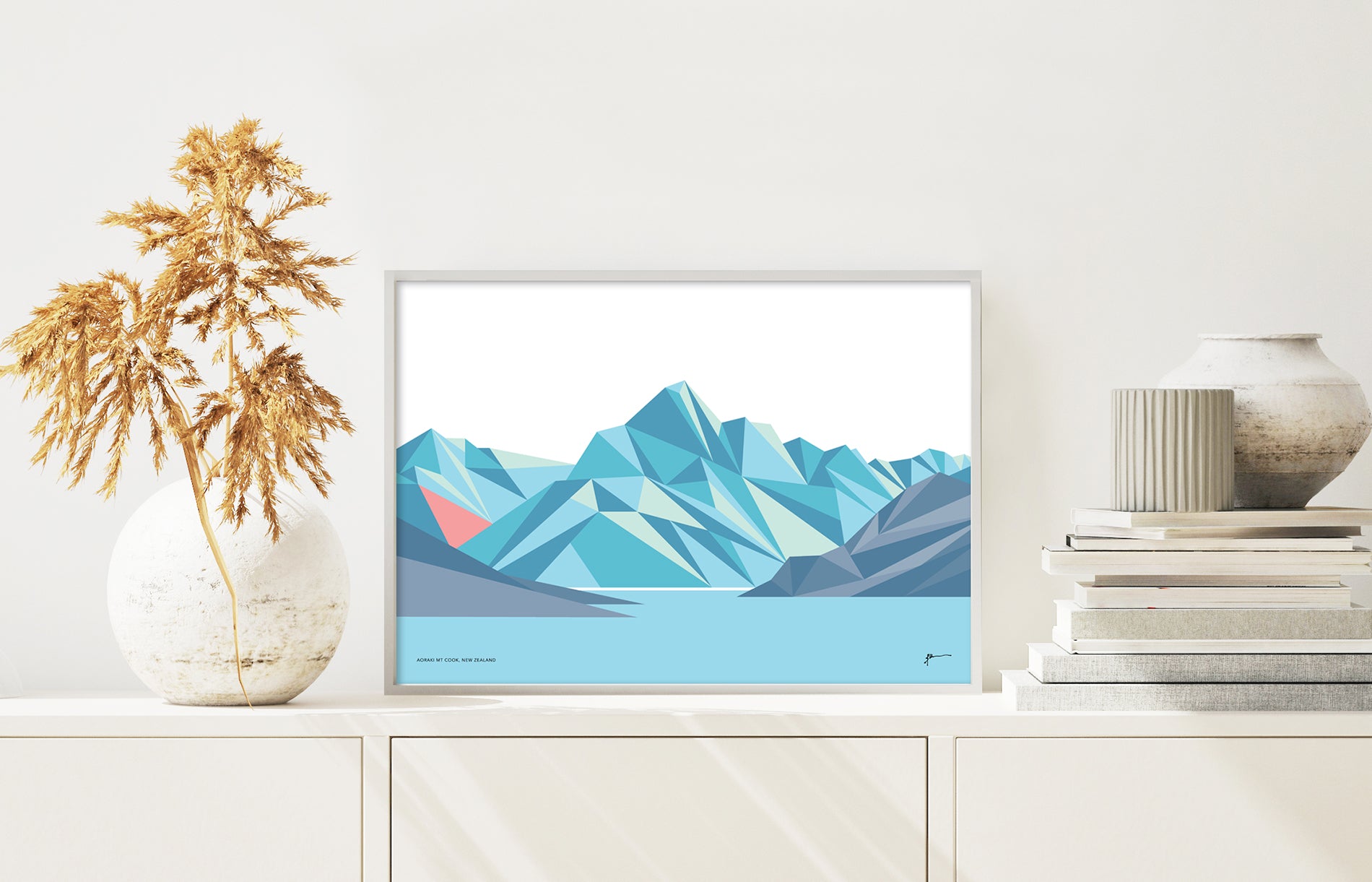 aoraki mt cook art print bridget hall