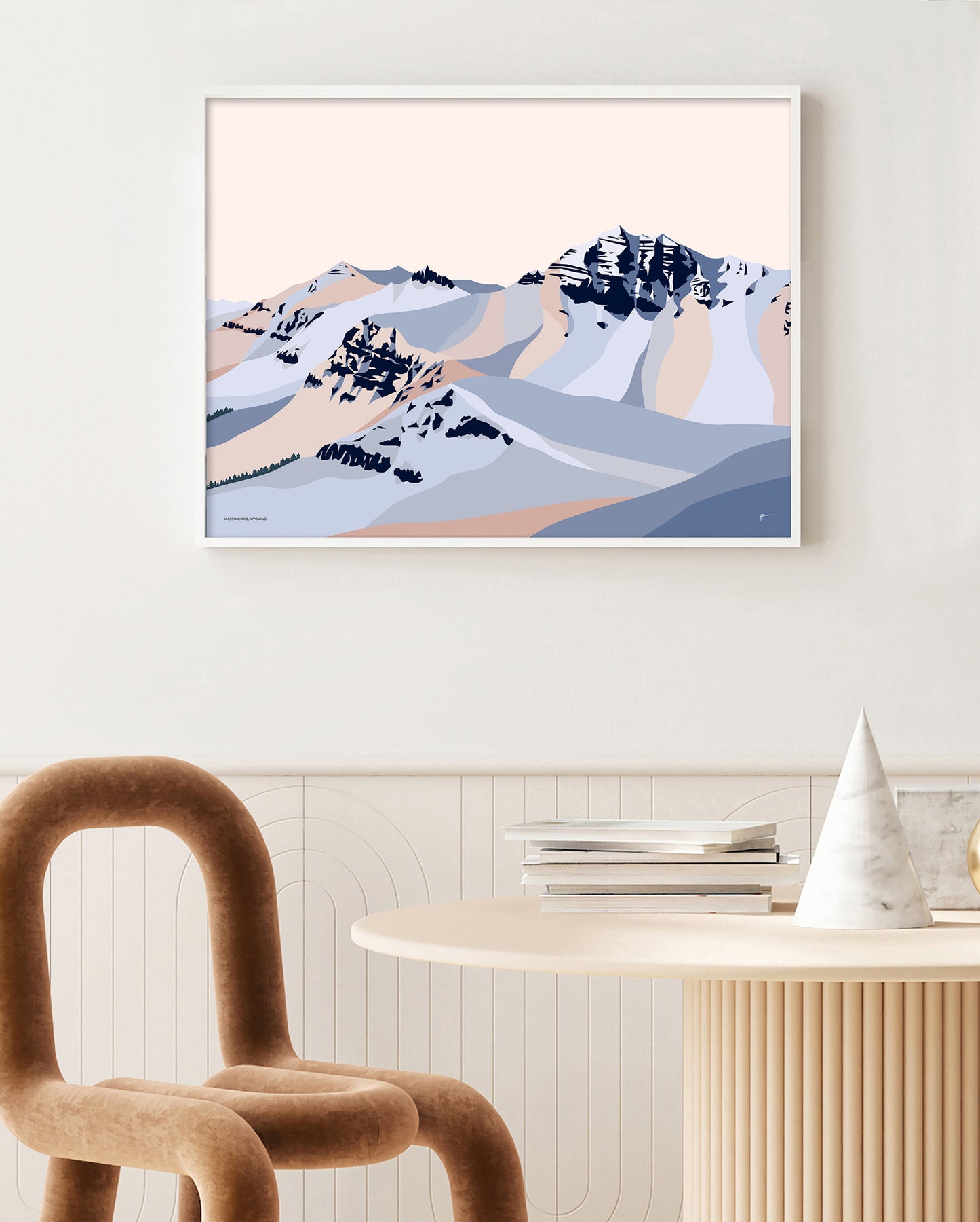 modern jackson hole art print