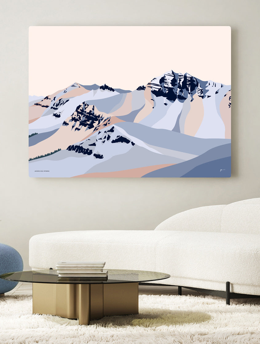 jackson hole cody peak USA art print