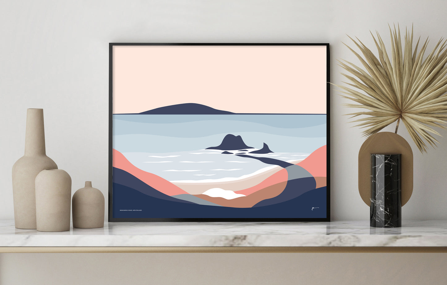 Mangawhai Heads Surf Beach, New Zealand Modern Art Print
