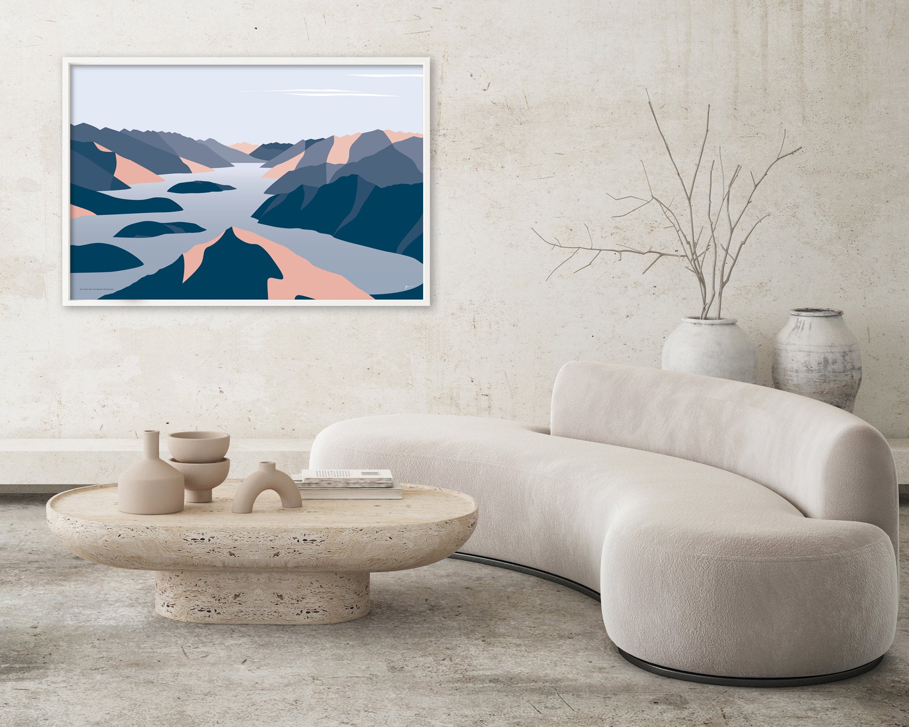 roys peaks wanaka art print nz artist bridget hall