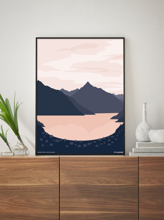 queenstown nz art print