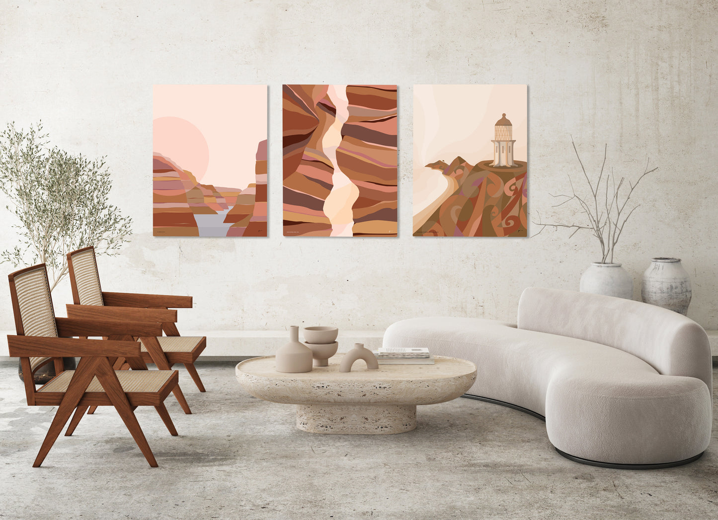 SET OF 3 ART PRINTS, Choose any 3 prints. Modern Mountain Art. Free Shipping Worldwide