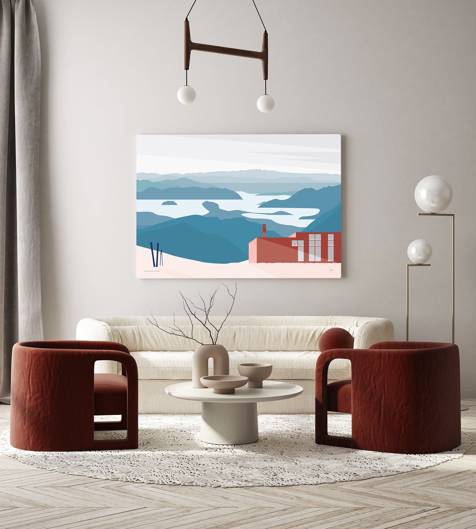 Treble Cone Wanaka NZ art print by Bridget Hall