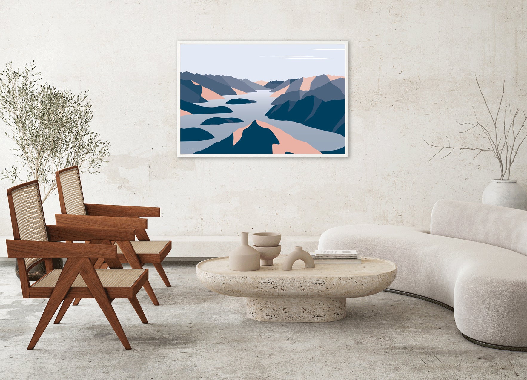 roys peak nz modern art print