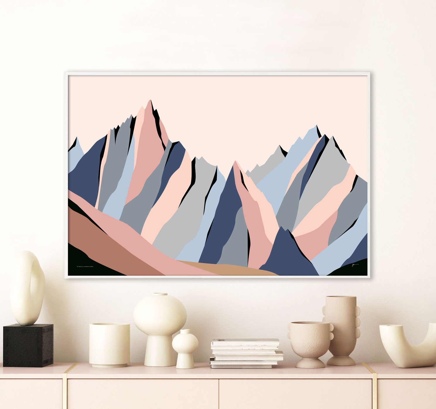 modern chamonis print