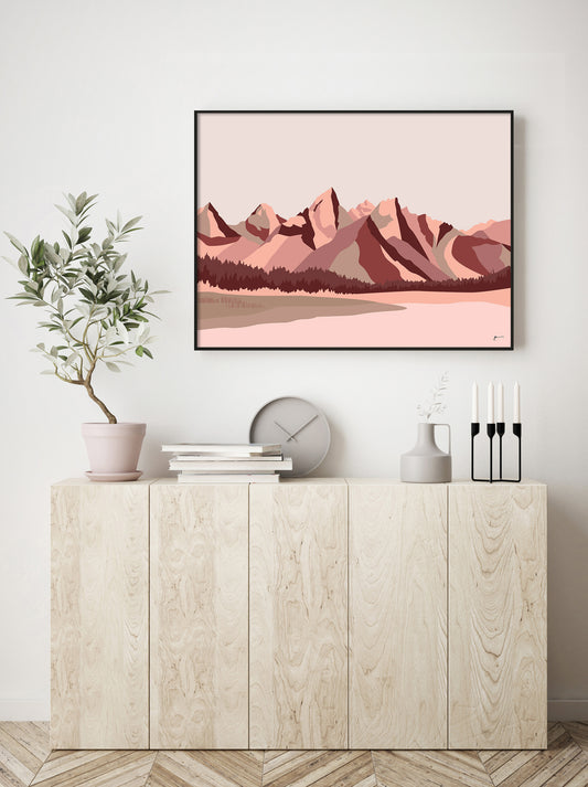 TETON MOUNTAIN ART PRINT