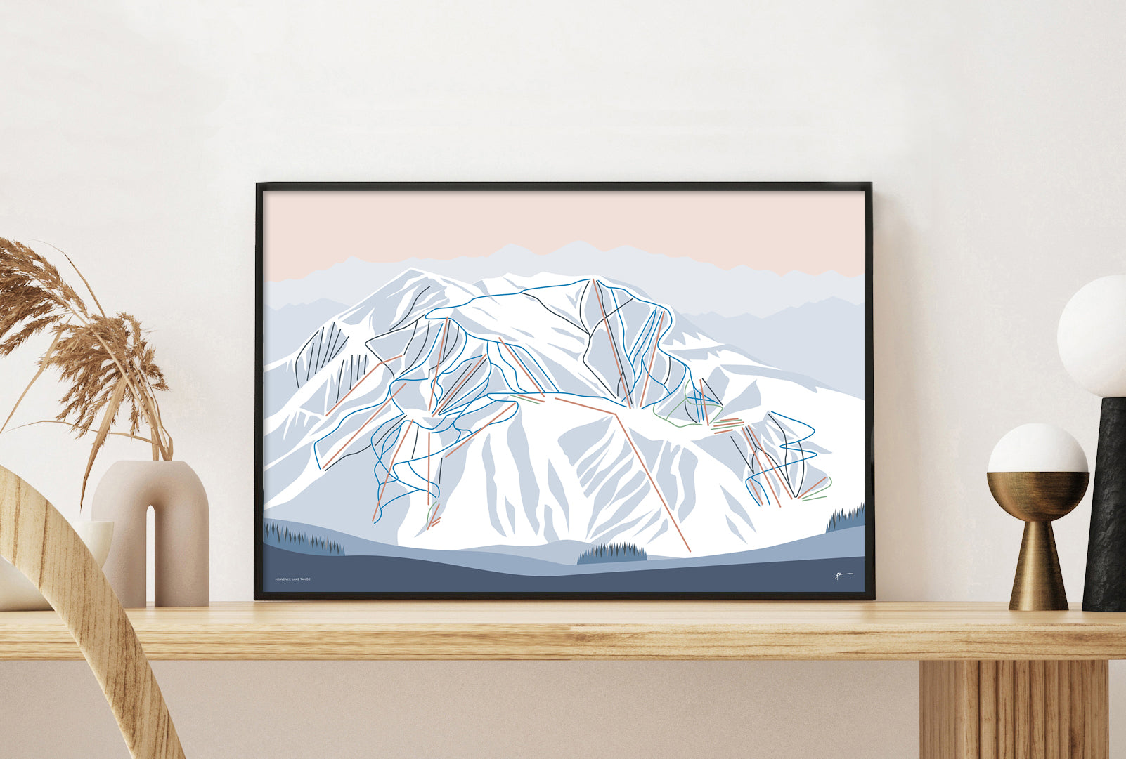 heavenly mountain art print