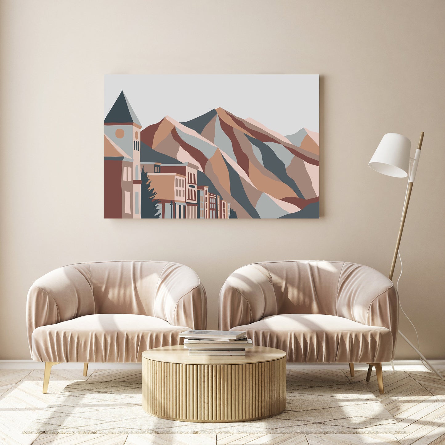 modern telluride colorado art print