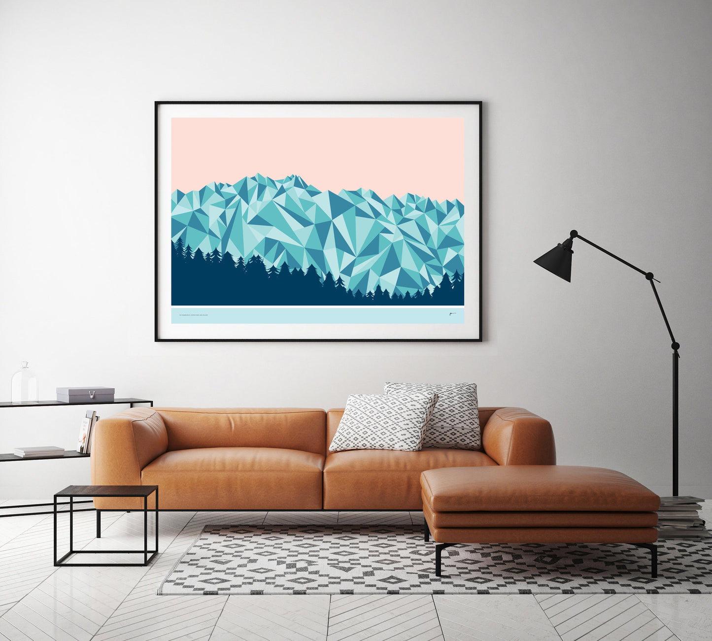 geometric mountain art