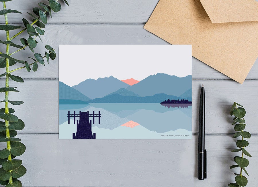 Te Anau, New Zealand Greeting Card